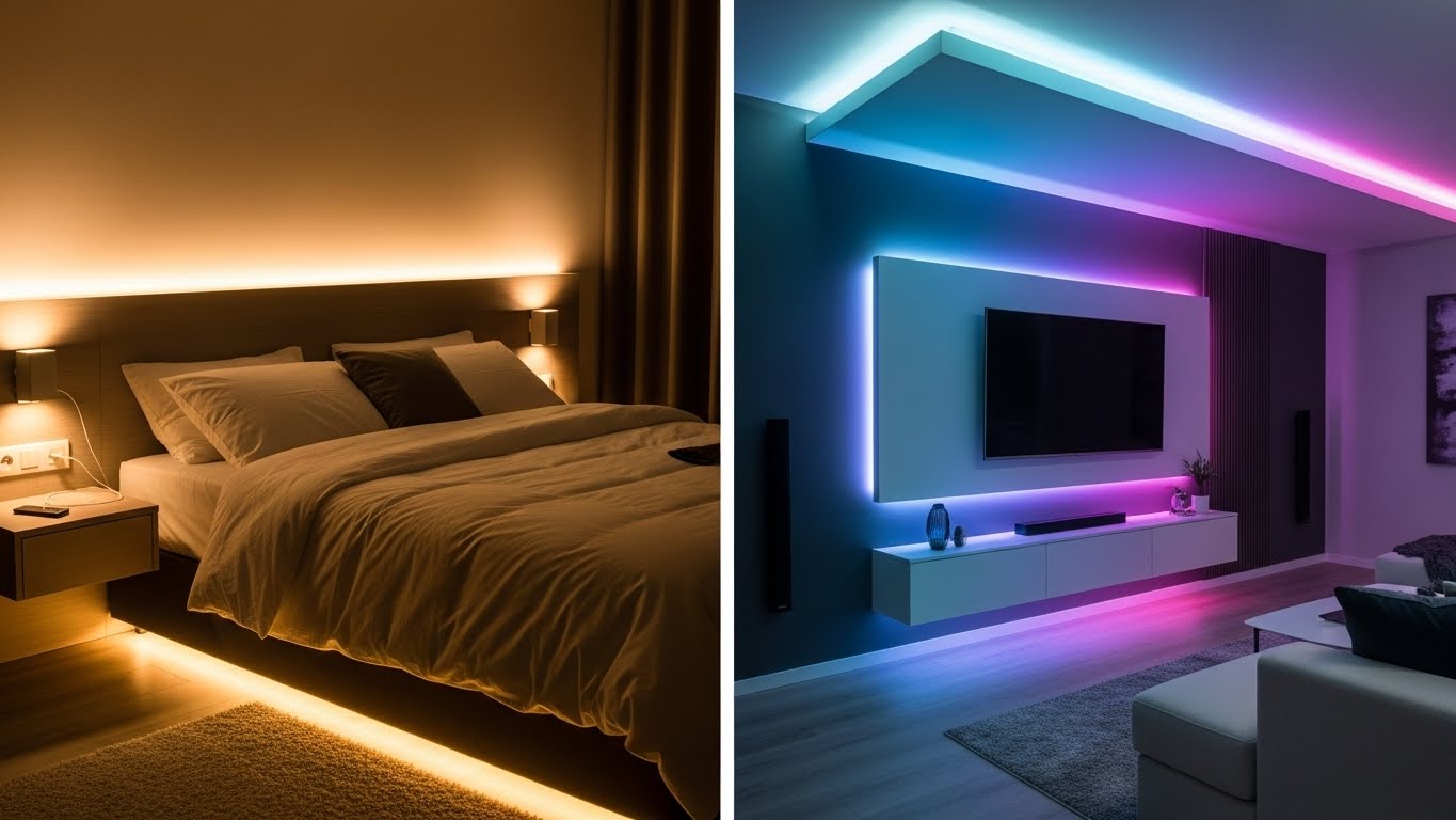 Best LED Strip Lights for Bedrooms & Living Rooms